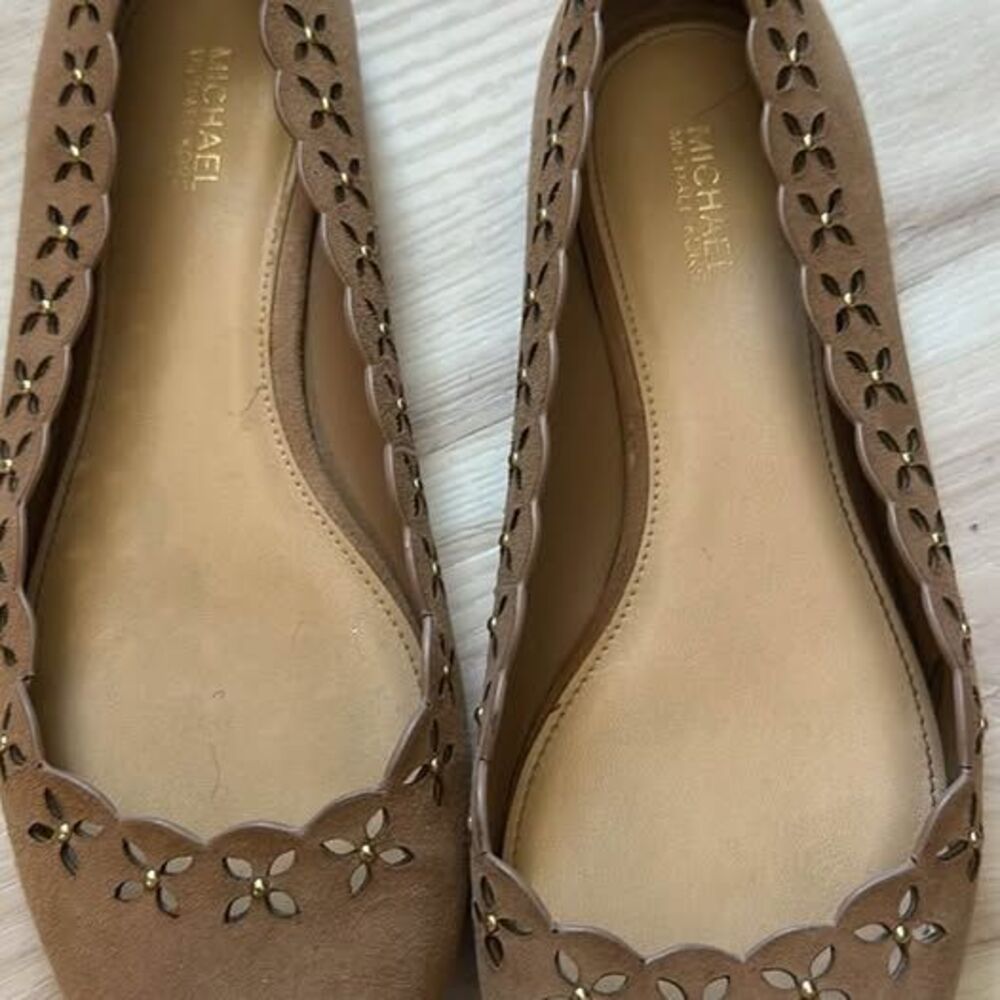 Michael Kors Scalloped Suede Flats